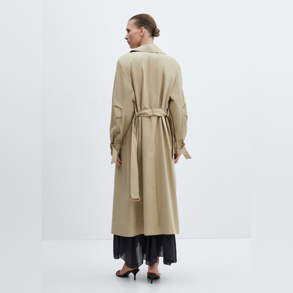 Classic Tan Trench Coat Mango Women’s XS - Picture 2 of 9